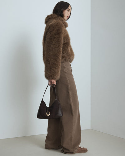 Shield Shoulder Bag - Bitter Chocolate