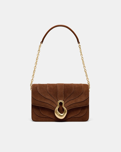 Shield Crossbody Bag - TOFFEE