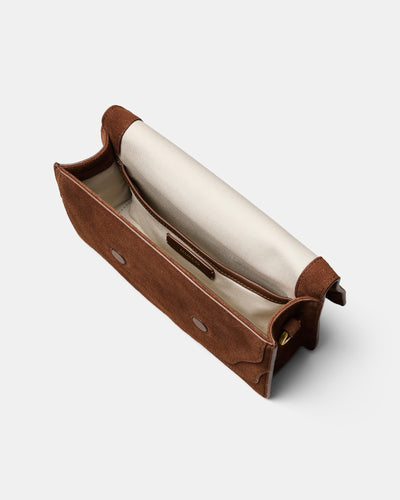 Shield Crossbody Bag - TOFFEE