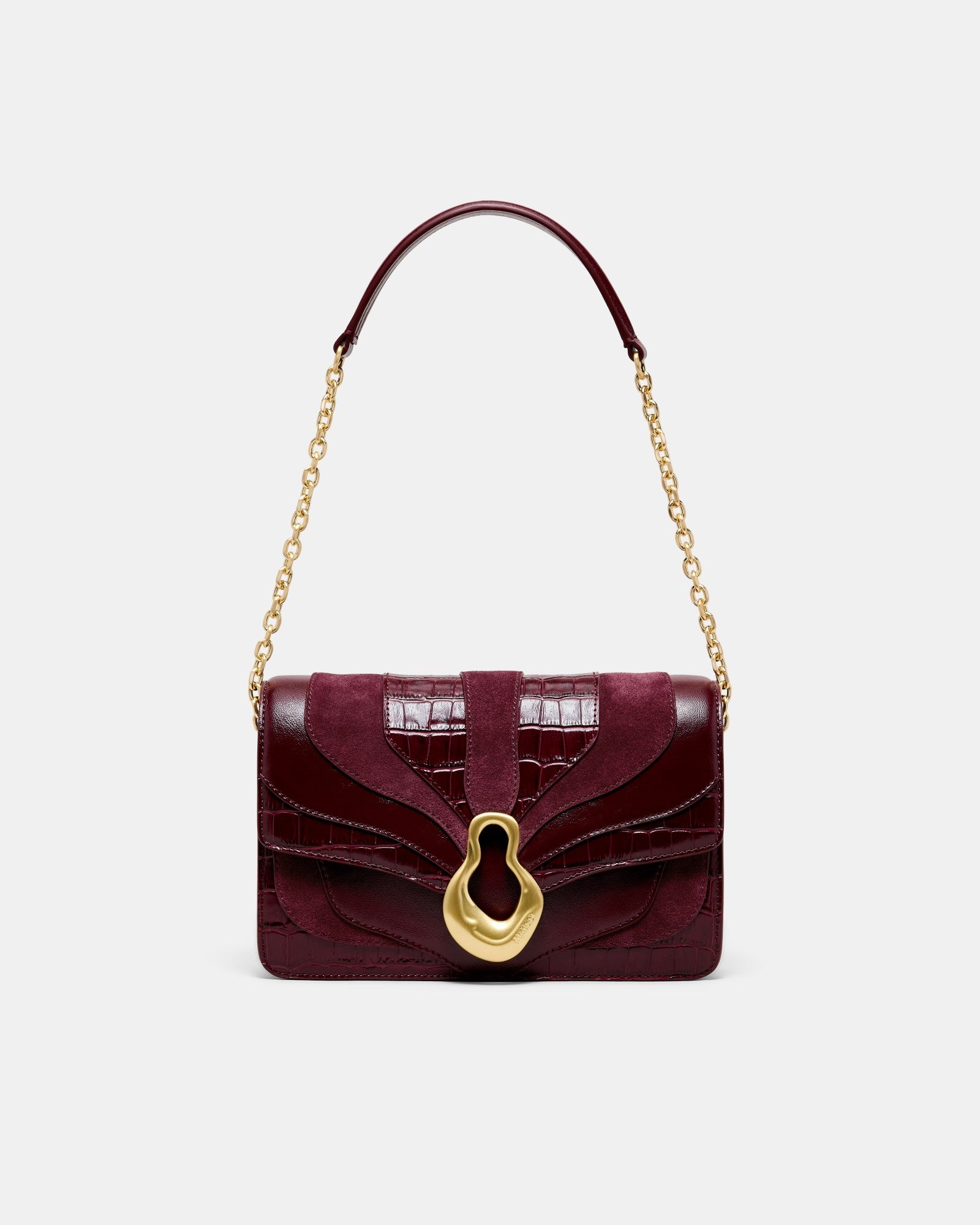 Shield Crossbody Bag - Merlot
