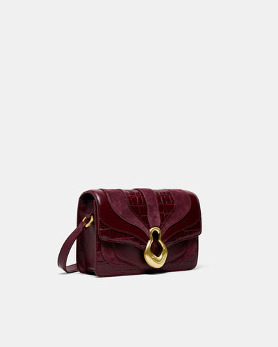 Shield Crossbody Bag - Merlot