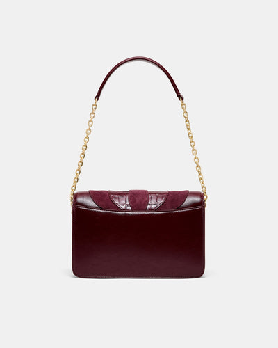 Shield Crossbody Bag - Merlot