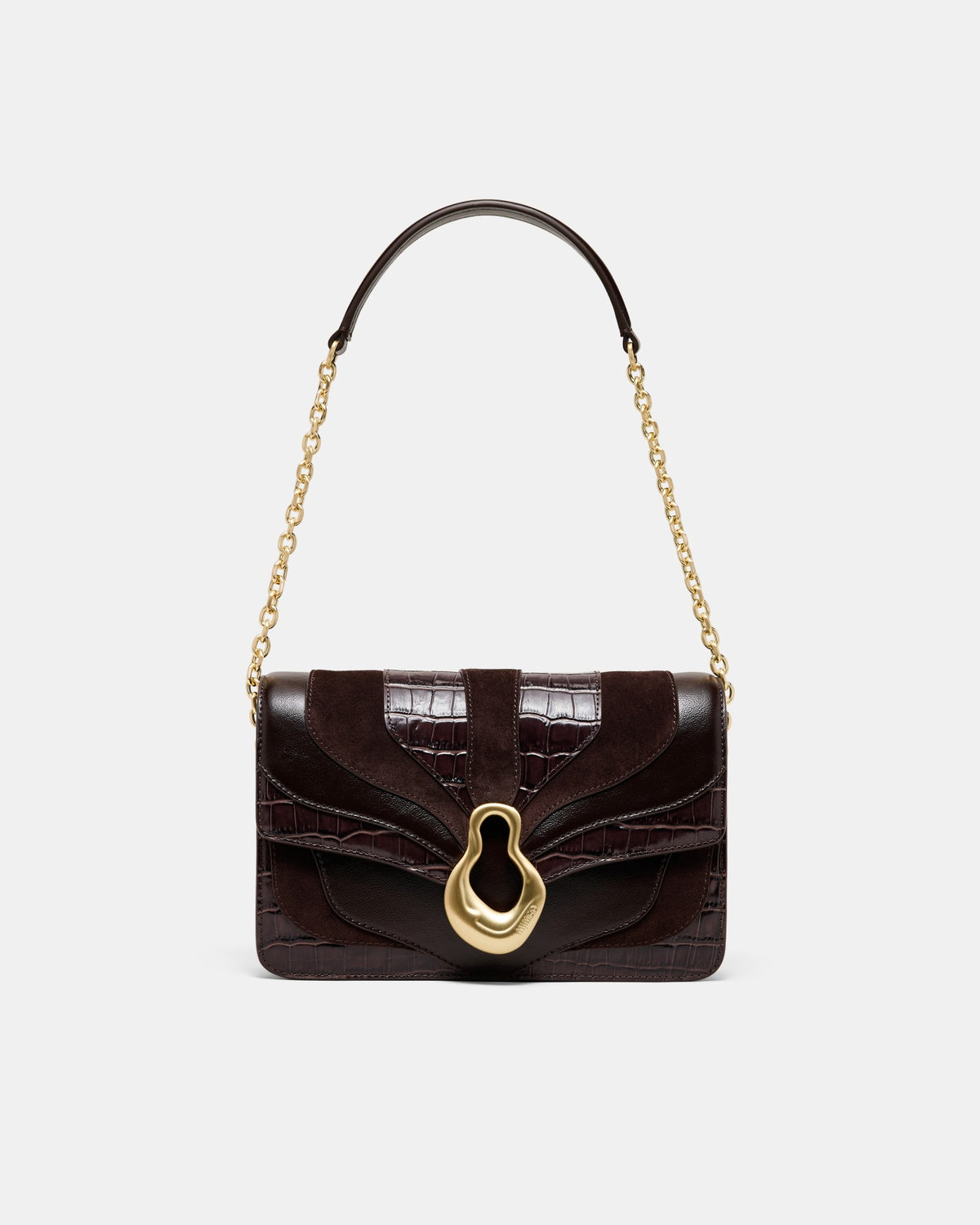 Shield Crossbody Bag - Bitter Chocolate