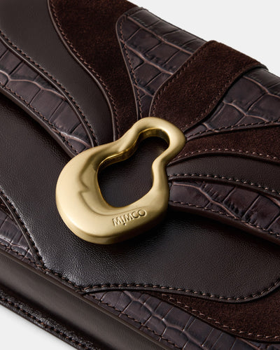 Shield Crossbody Bag - Bitter Chocolate
