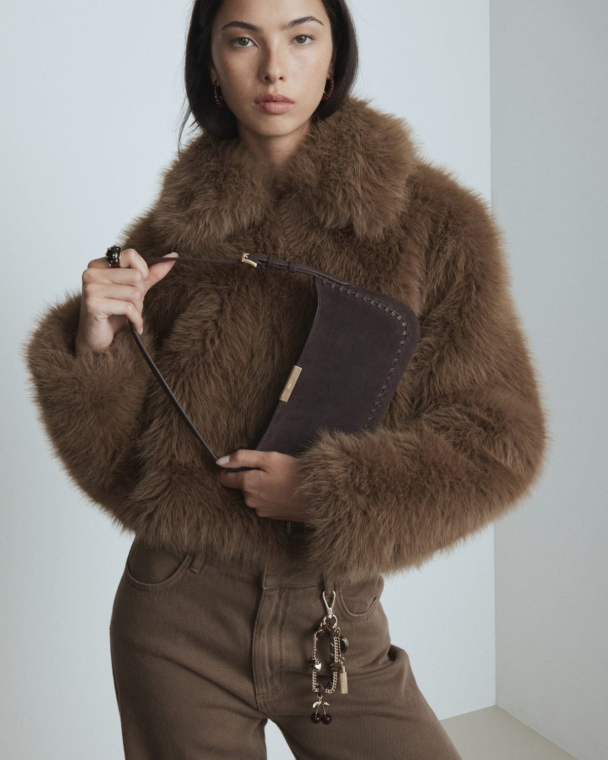 Cove Slim Shoulder Bag - Bitter Chocolate
