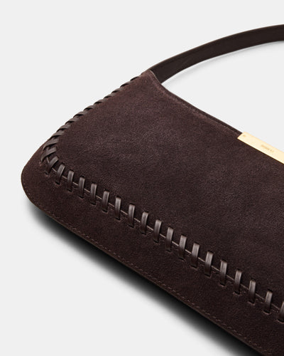 Cove Slim Shoulder Bag - Bitter Chocolate