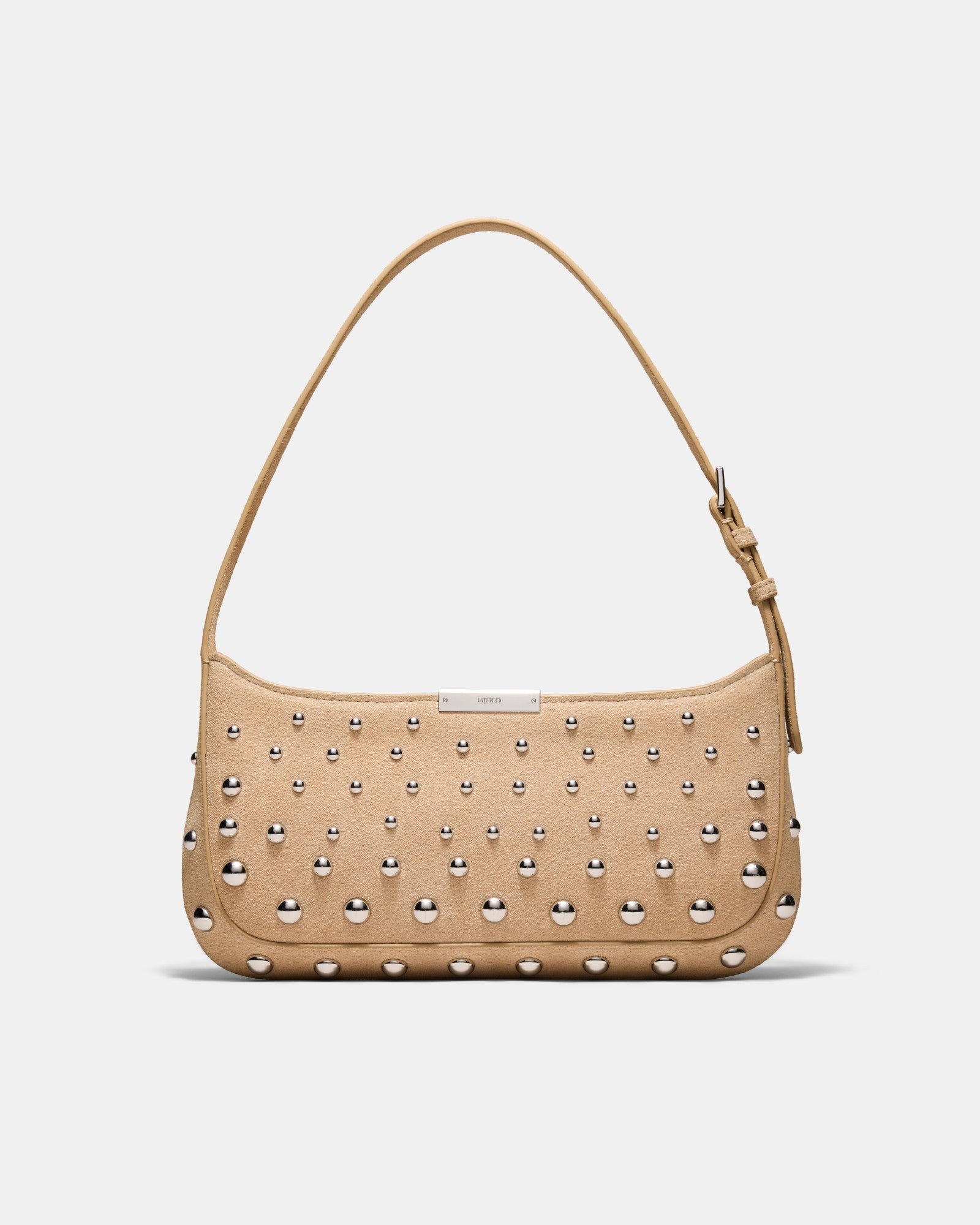 Cove Slim Studded Shoulder Bag - Sand