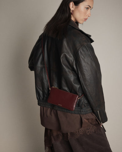 Rhiannon Pouch Crossbody Bag - Merlot