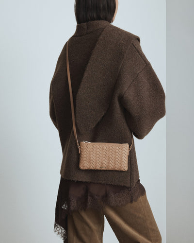 Rhiannon Pouch Crossbody Bag - Caramel