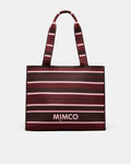 Blondie Boxy Tote Bag - Chocolate Stripe