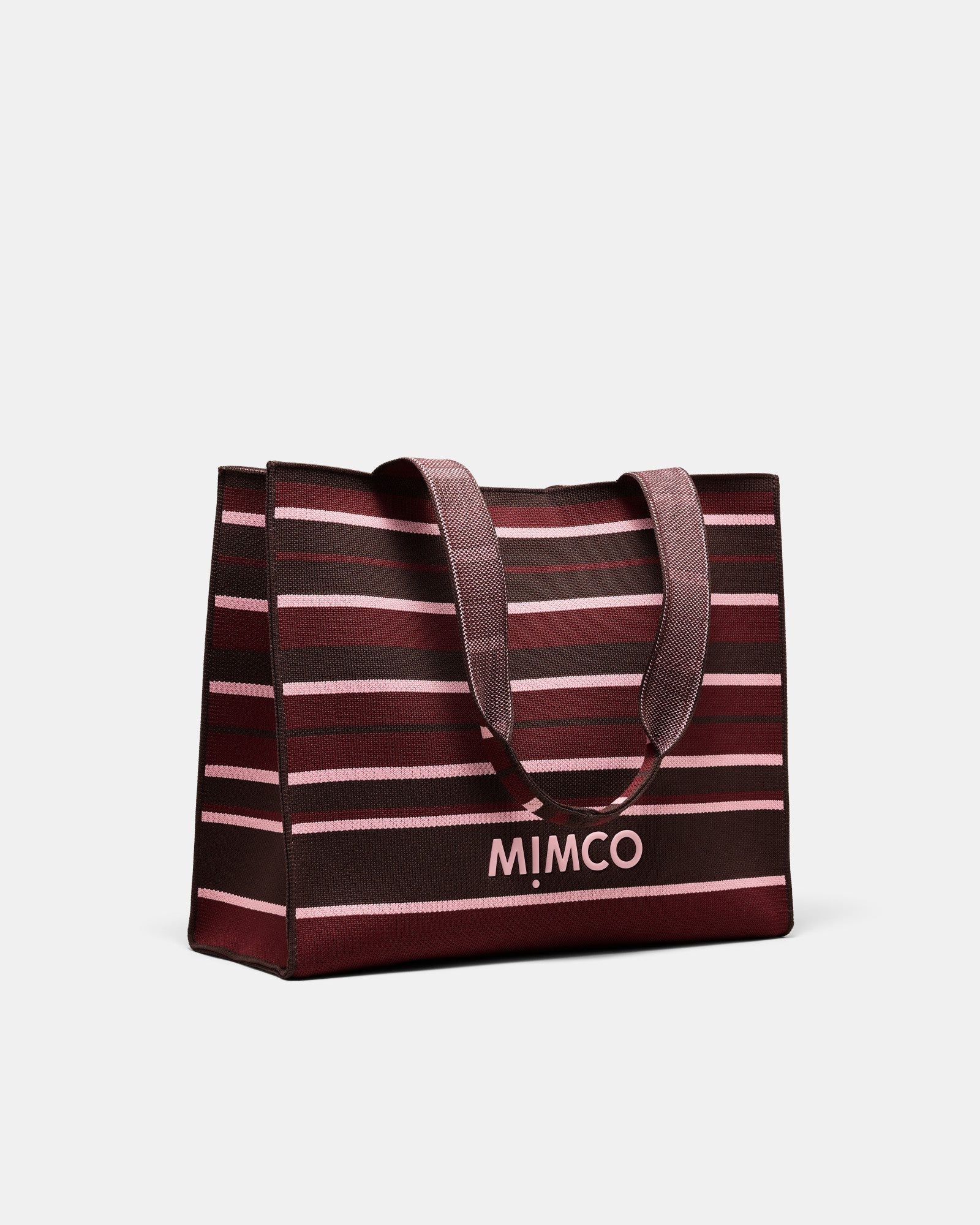 Blondie Boxy Tote Bag - Chocolate Stripe