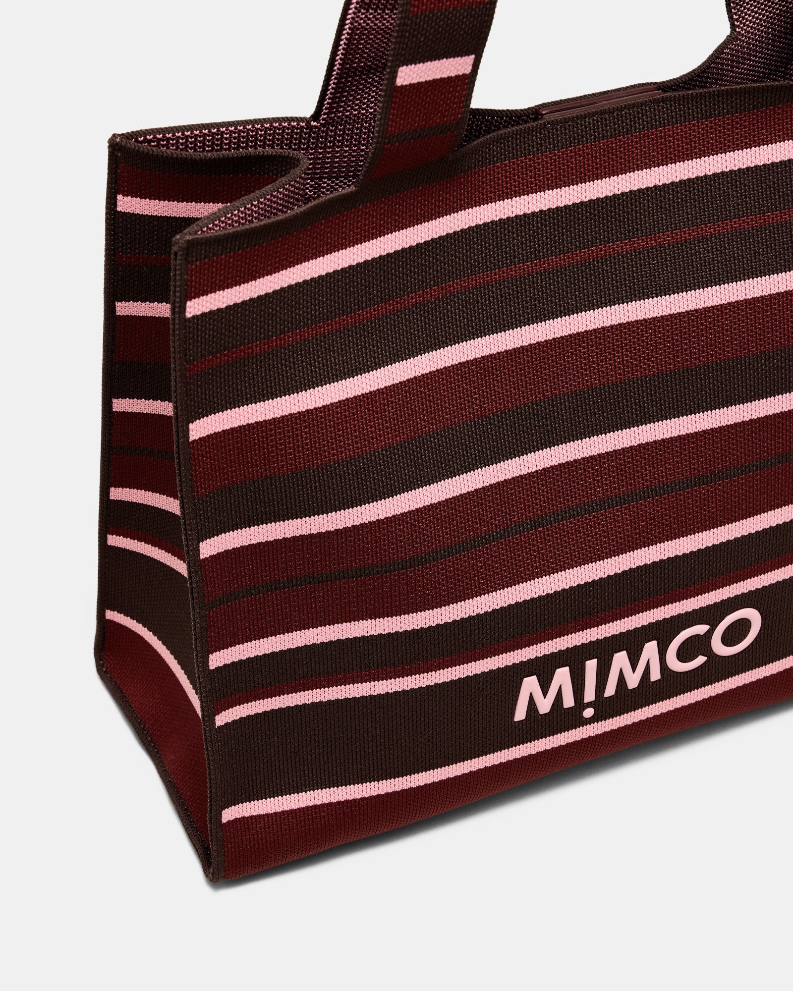 Blondie Boxy Tote Bag - Chocolate Stripe