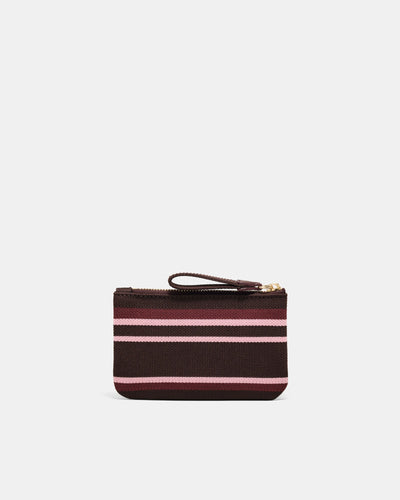 Blondie Coin Purse - Chocolate Stripe