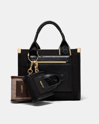 Patch Mini Bag Charm - Black