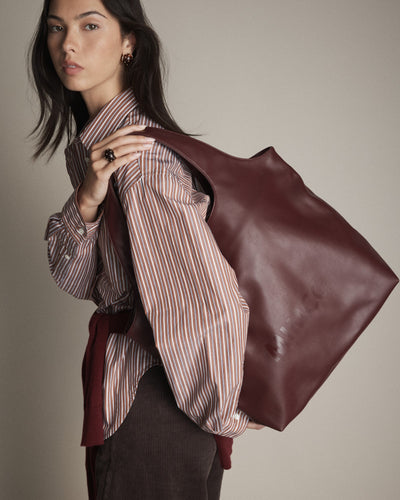 Brittany Tote Bag - Merlot