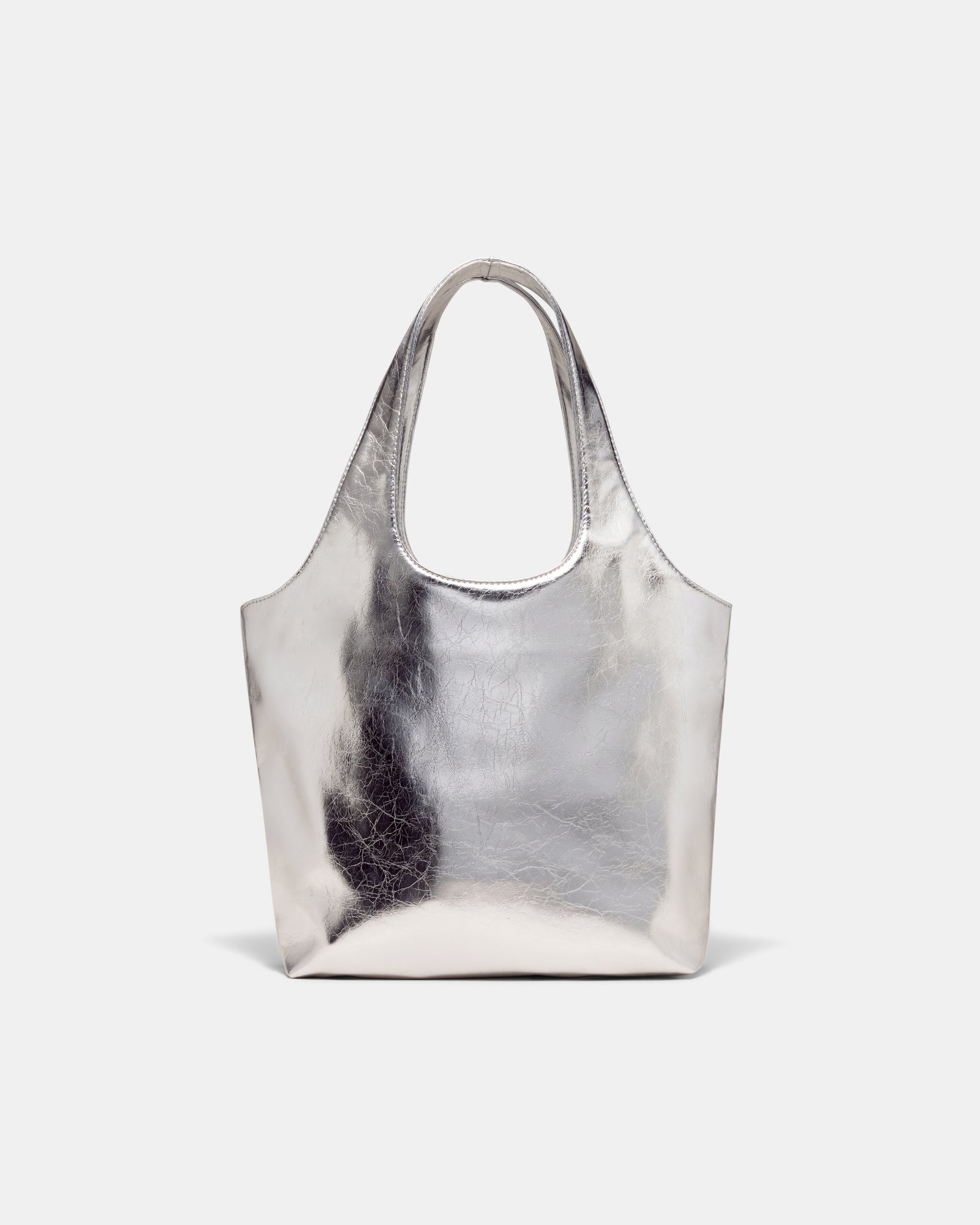 Brittany Mini Tote Bag - Silver
