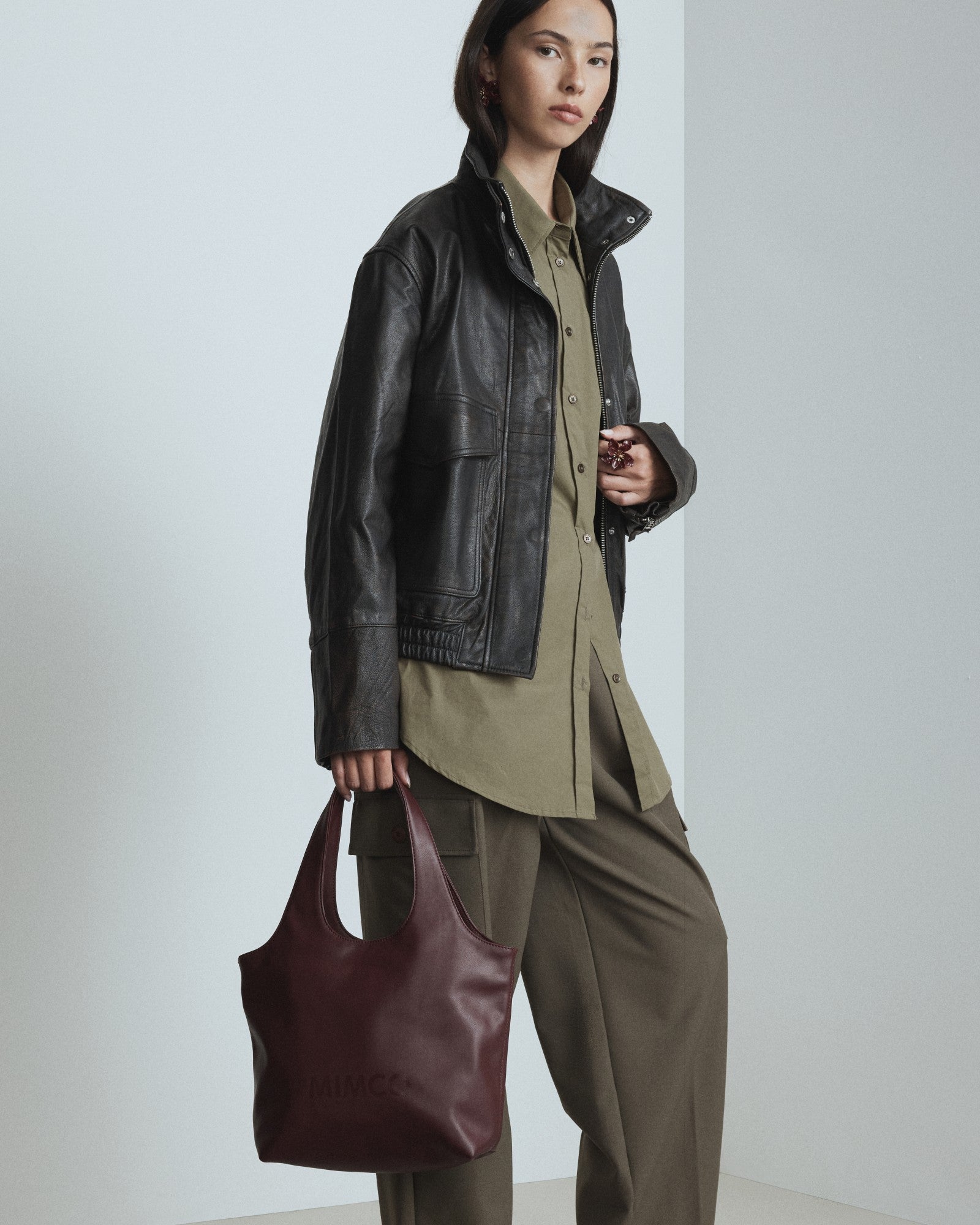 Brittany Mini Tote Bag - Merlot