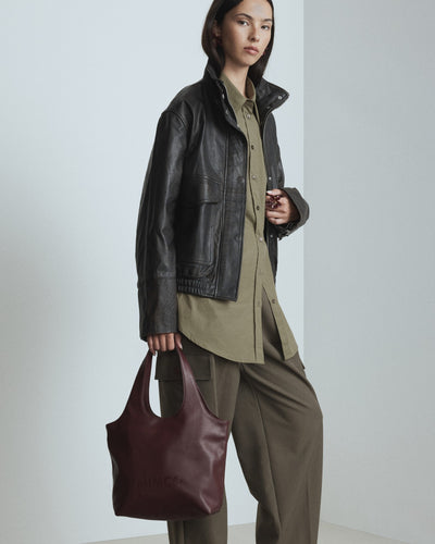 Brittany Mini Tote Bag - Merlot