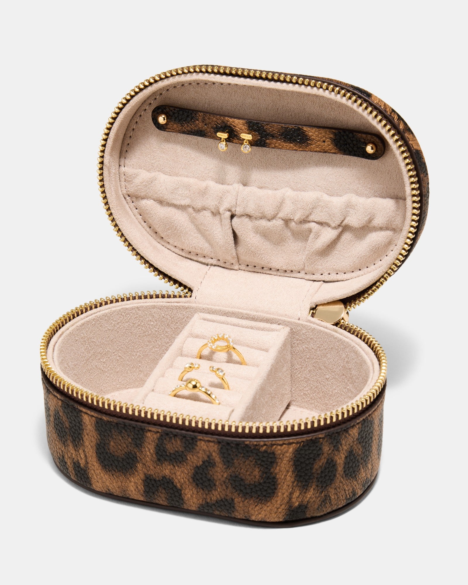 Violet Jewel Case - Leopard