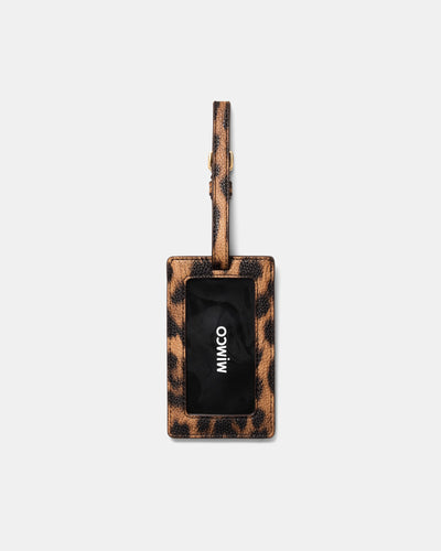 Violet Luggage Tag - Leopard
