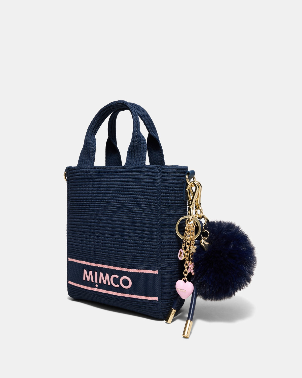 Fluffy Knot Bag Charm - Midnight