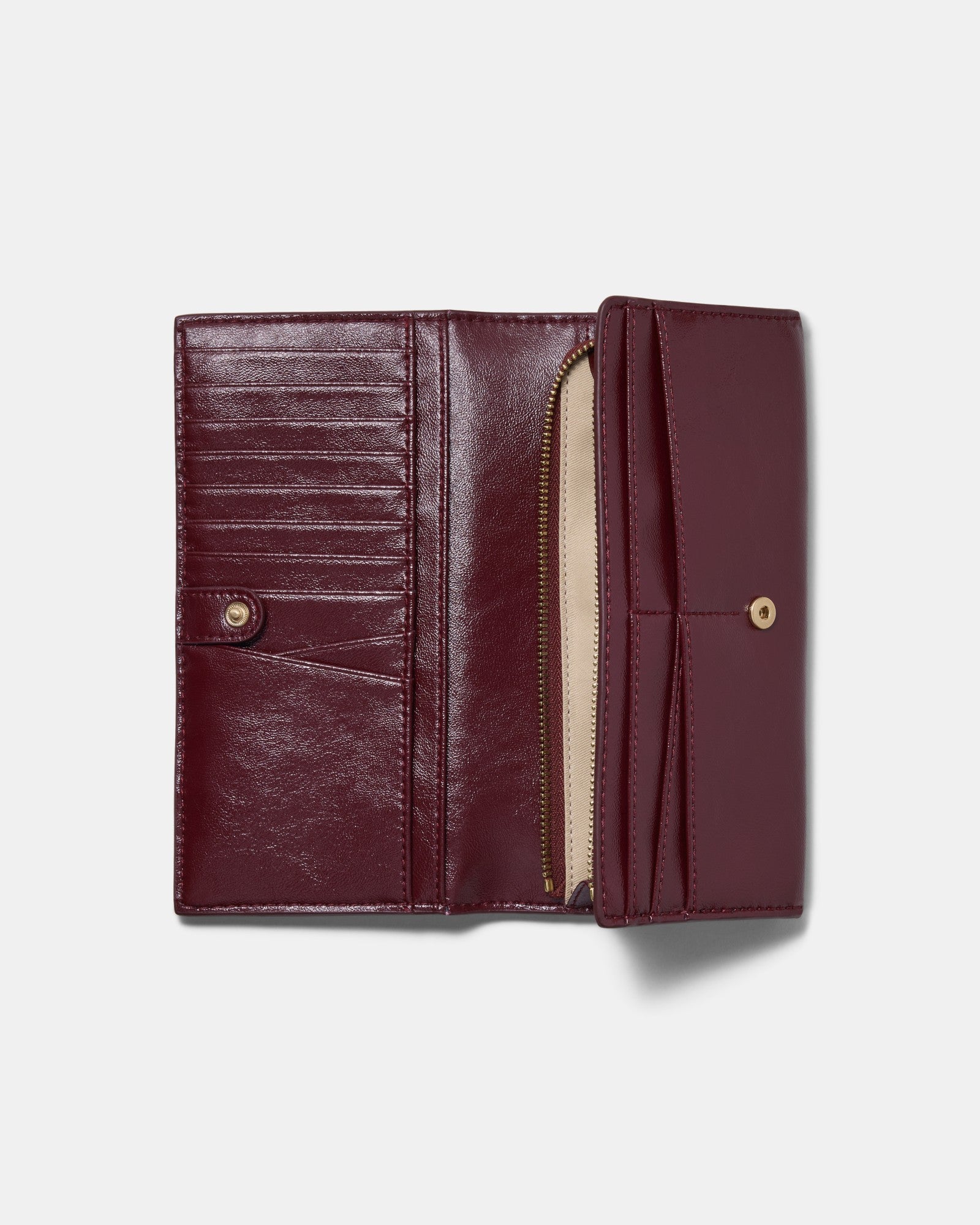 Drift Large Zip Wallet - Merlot