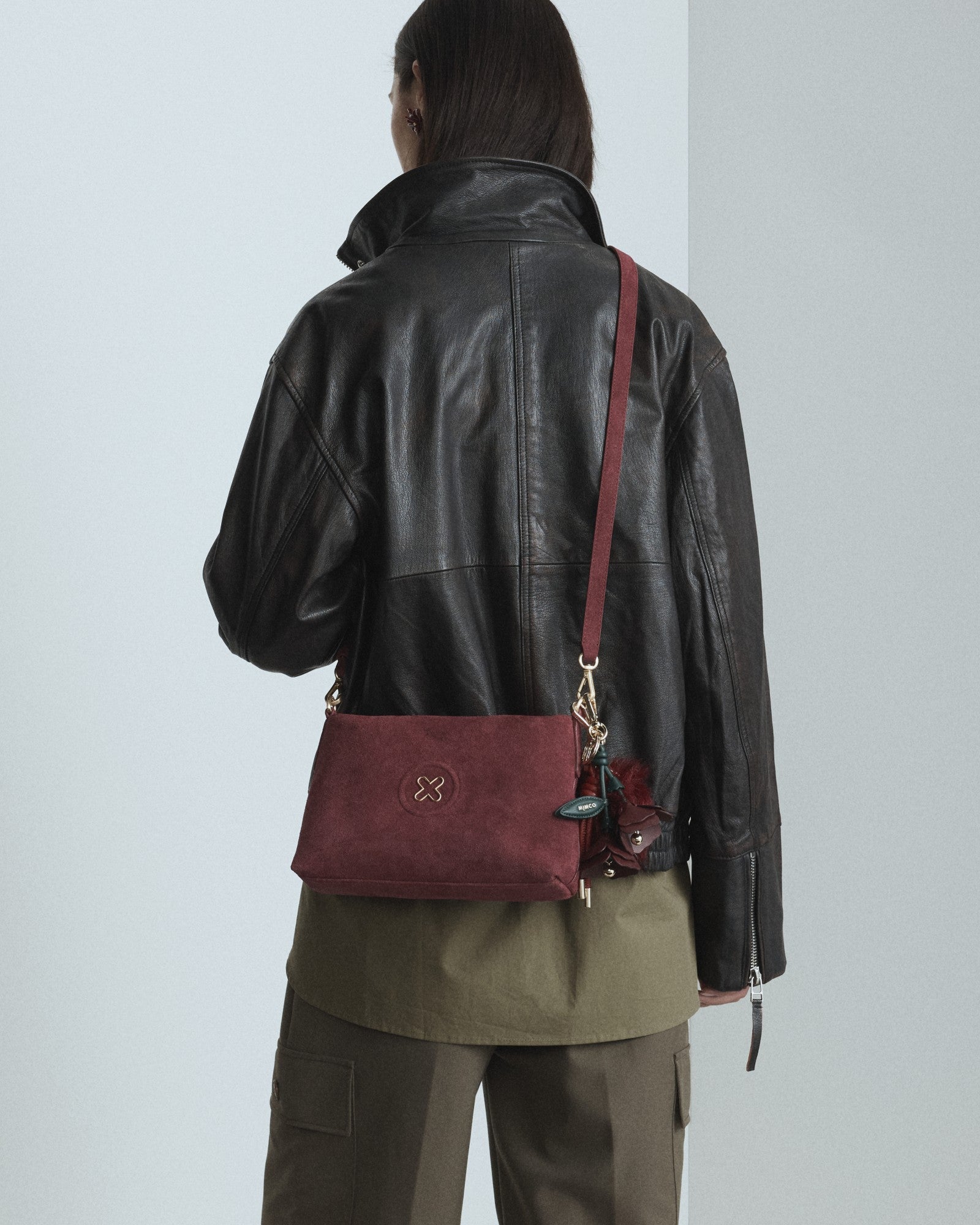 Bay Strap Crossbody Bag - Merlot