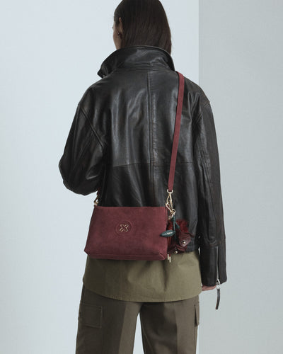 Bay Strap Crossbody Bag - Merlot