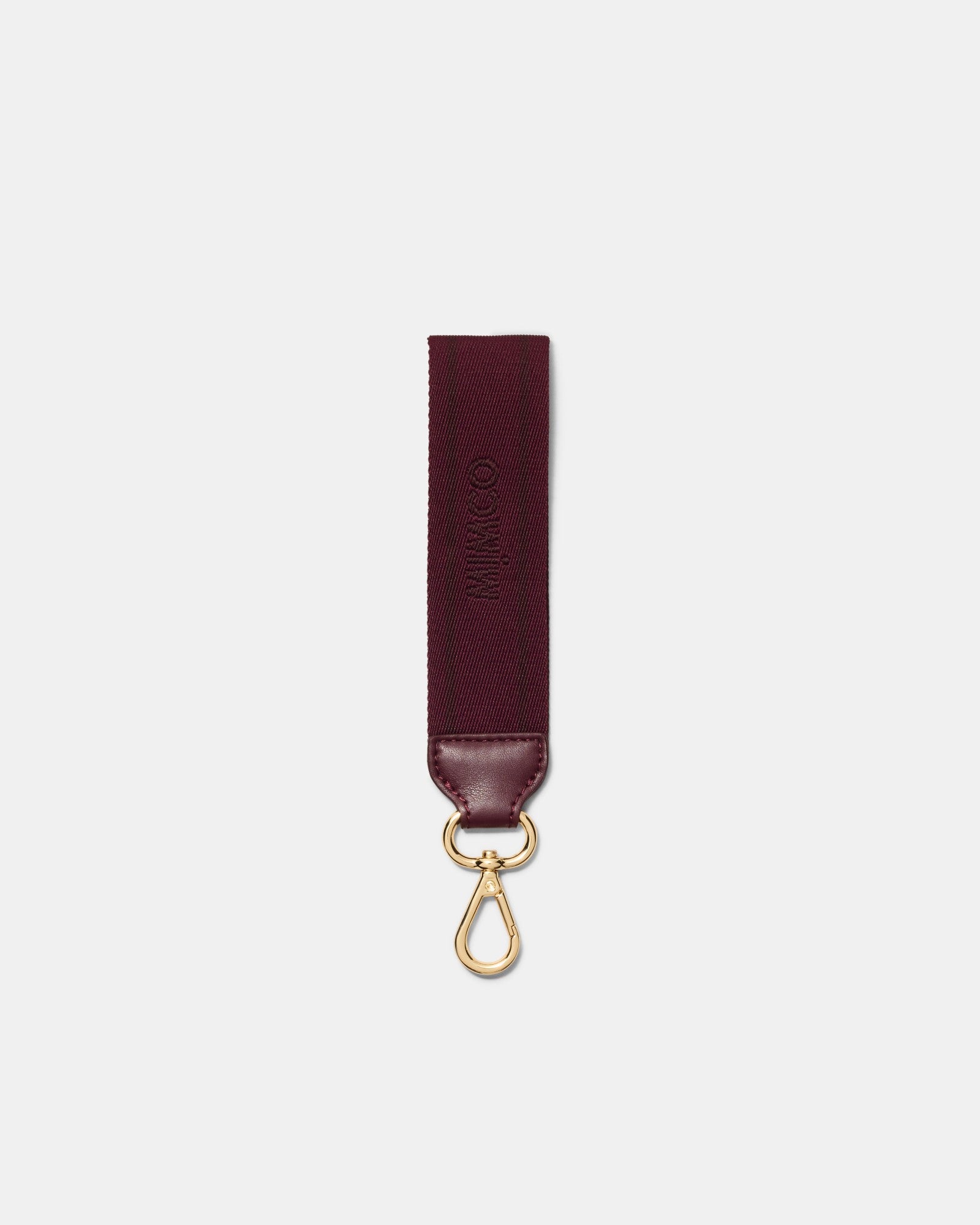 Multi Stripe Webbing Wrist Strap - Merlot