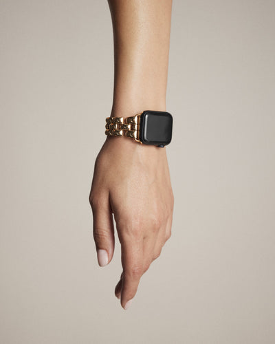 Bubble Link Watch Band - Gold