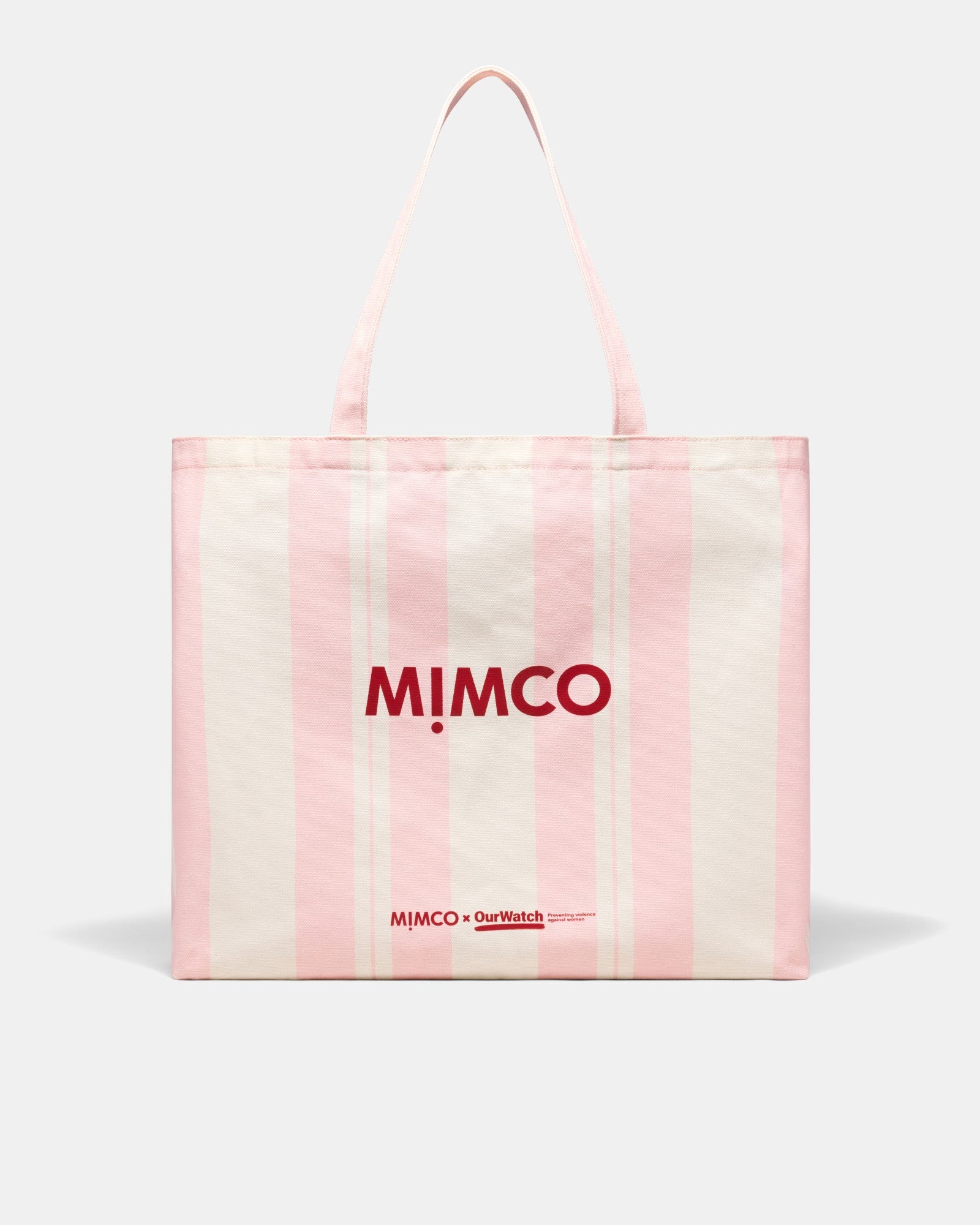 Mimco X Our Watch Tote Bag - Pink Stripe