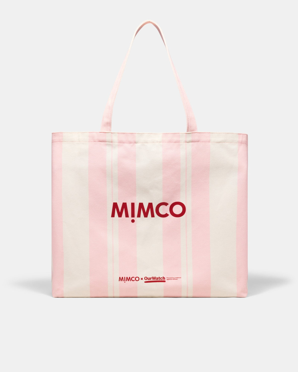 Mimco X Our Watch Tote Bag - Pink Stripe