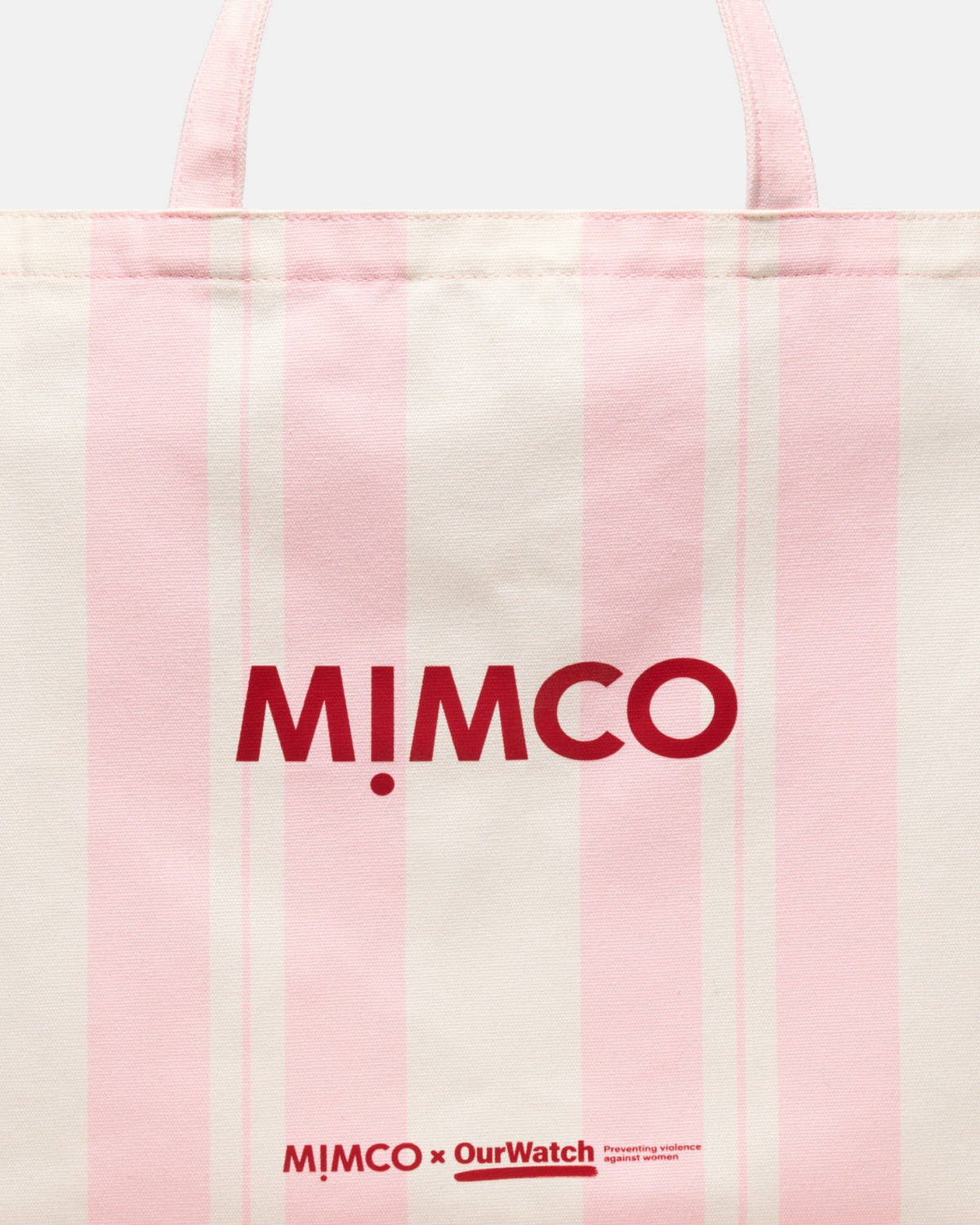 Mimco X Our Watch Tote Bag - Pink Stripe
