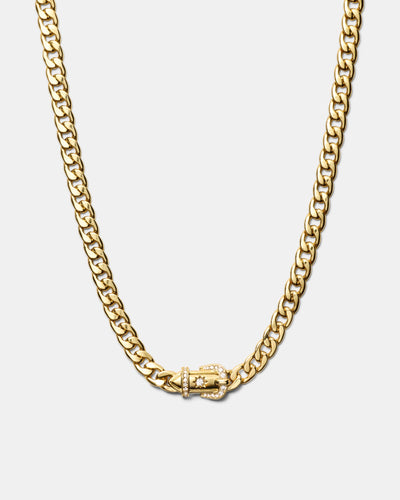 Buckle Up Necklace - Gold