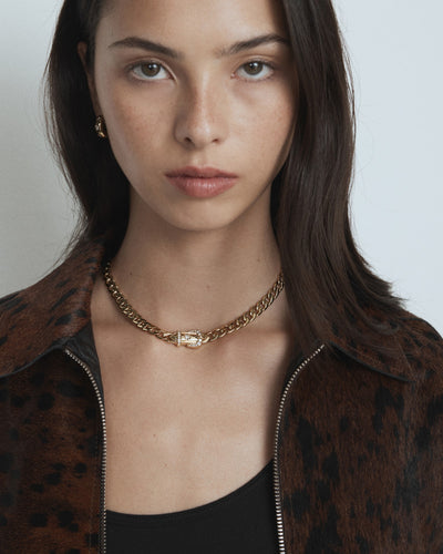 Buckle Up Necklace - Gold