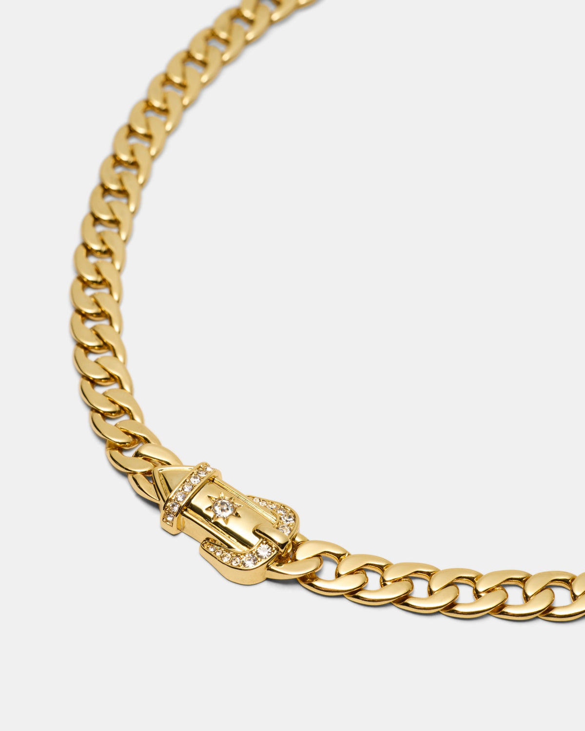 Buckle Up Necklace - Gold