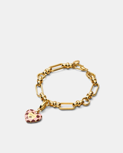 Dylan Heart Charm - Rose