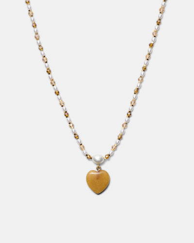 Heart And Seek Necklace - Rust