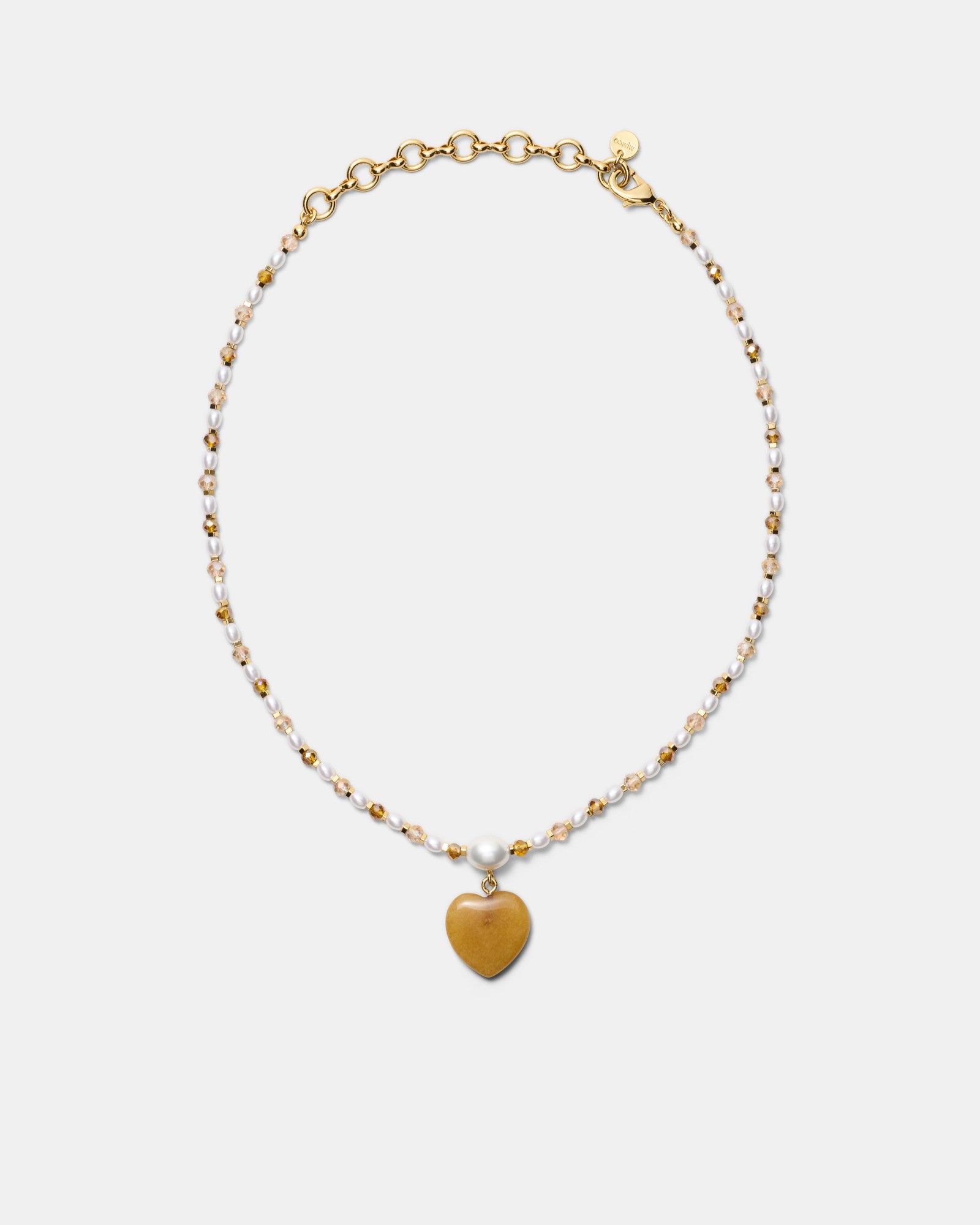 Heart And Seek Necklace - Rust