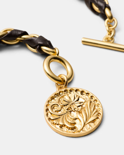 Florin Coin Bracelet - Chocolate
