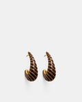 Calie Hoop Earrings - Chocolate