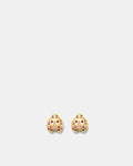 Lady Love Bug Stud Earrings - Gold