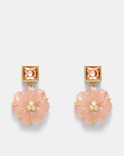 Flurea Drop Earrings - Petal