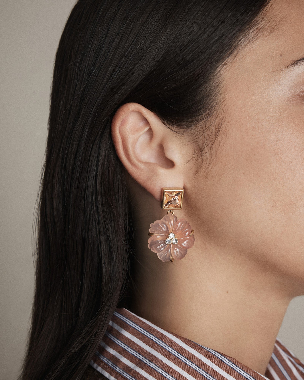 Flurea Drop Earrings - Petal