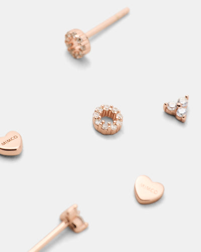 Nimbus Earrings Set - Rose Gold