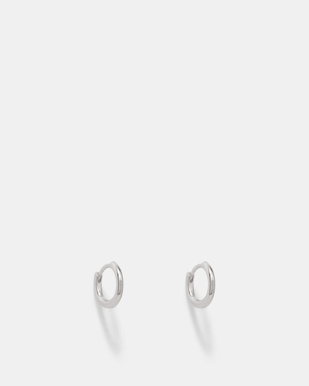 Nimbus Charm Hoop Earrings - Silver