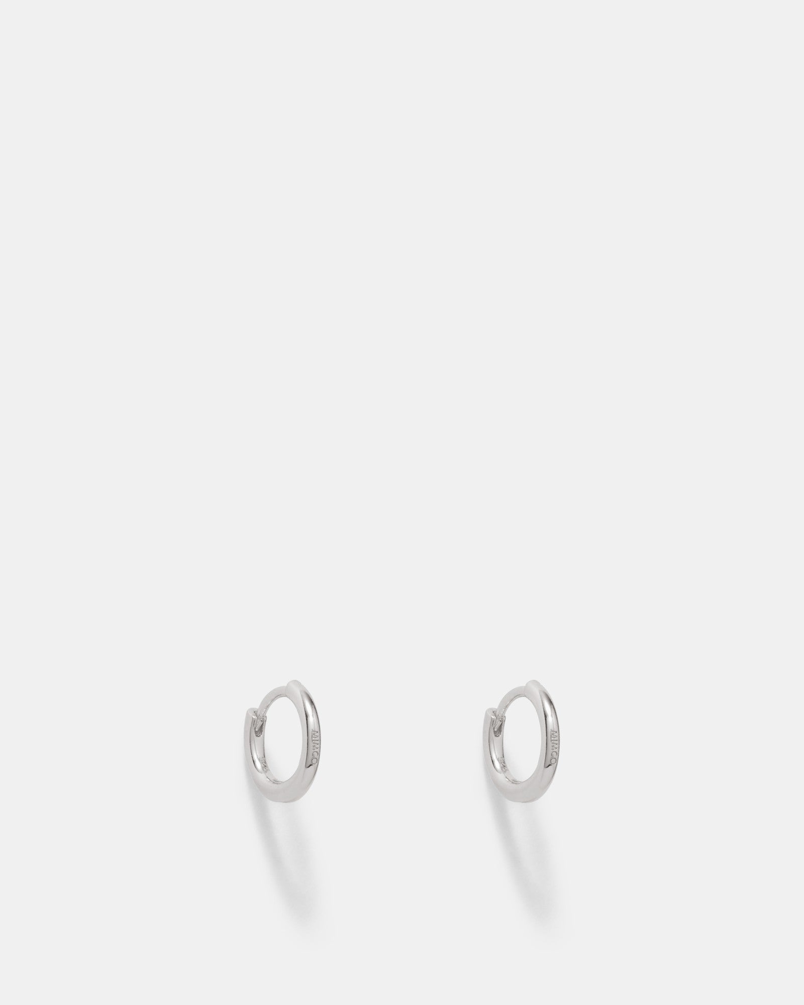 Nimbus Charm Hoop Earrings - Silver