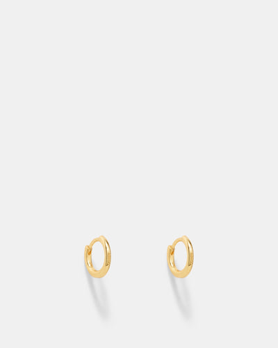 Nimbus Charm Hoop Earrings - Gold