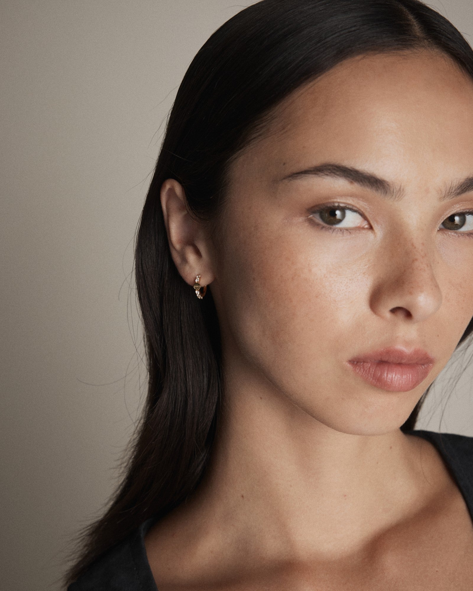 Nimbus Huggie Hoop Earrings - Gold