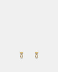 Glint Charm Stud Earrings - Gold